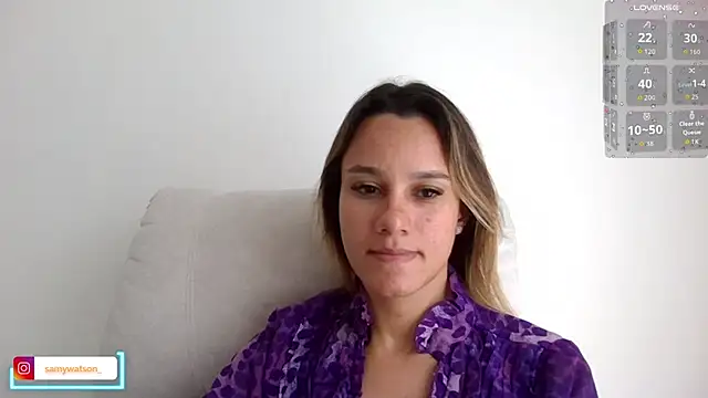 SamanthaWatson online show from April 27, 2026, 3:10 pm