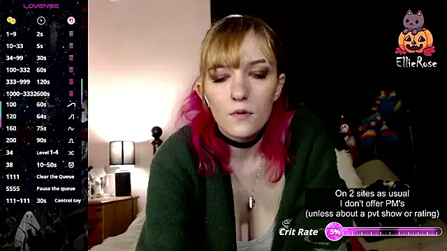 EllieeRose online show from March 9, 2026, 8:34 pm