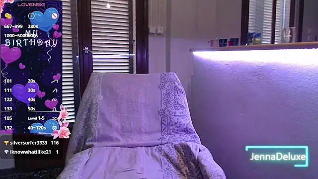 JennaDeluxe online show from July 8, 2026, 6:58 am