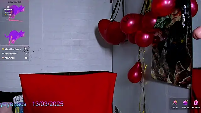 Snapshot of Yeye_scs chatting on March 13, 2025, 3:39 pm Yeye scs online show from March 13, 2025, 3:39 pm