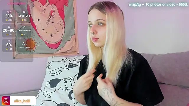 Alice Halle online show from March 5, 2025, 1:10 am