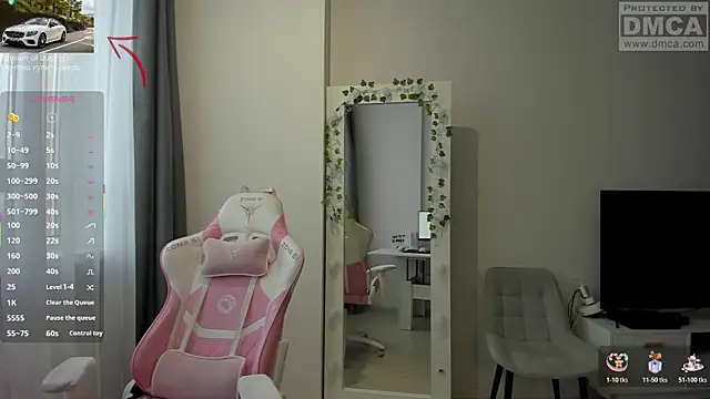 Snapshot of MashkaRay chatting on November 9, 2025, 7:01 am MashkaRay online show from November 9, 2025, 7:01 am