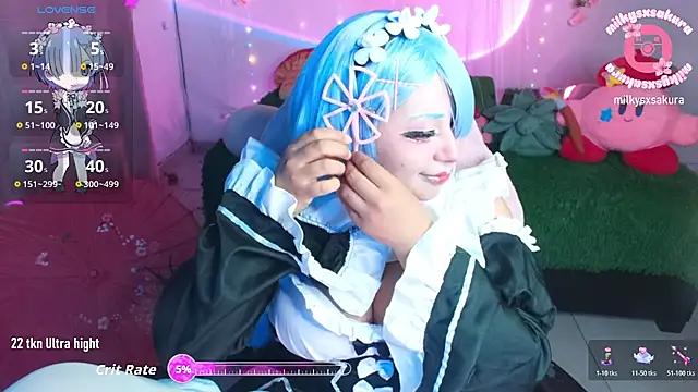Snapshot of MilkyXSakura chatting on May 3, 2026, 2:16 am MilkyXSakura online show from May 3, 2026, 2:16 am