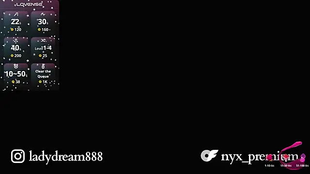 Ladydream1 online show from July 31, 2026, 1:16 am