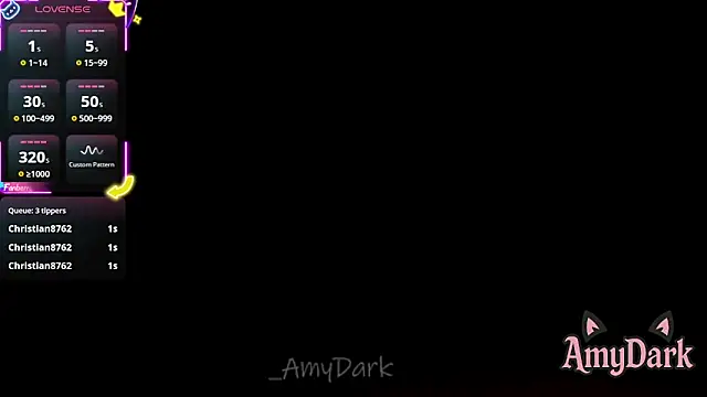  AmyDark online show from October 22, 2025, 2:22 am
