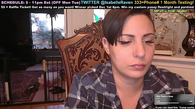 IsabelleRaven online show from September 25, 2025, 10:05 pm
