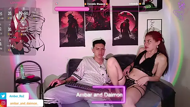 Ambar and daimon  online show from September 19, 2025, 7:07 pm