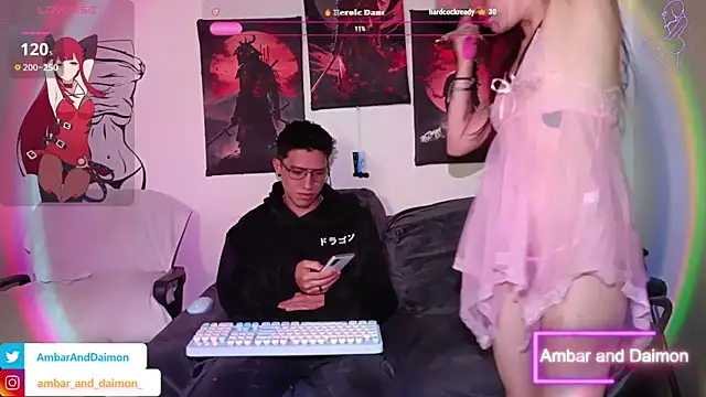 Ambar and daimon  online show from September 29, 2025, 6:13 pm