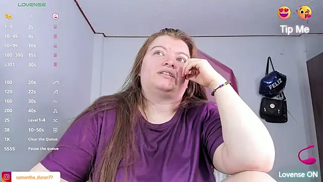 Queensamantha777 online show from January 8, 2026, 11:44 pm