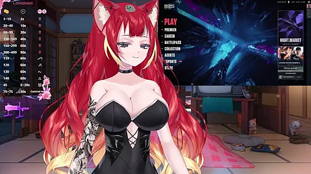 LewdKira VT online show from February 22, 2025, 10:07 am