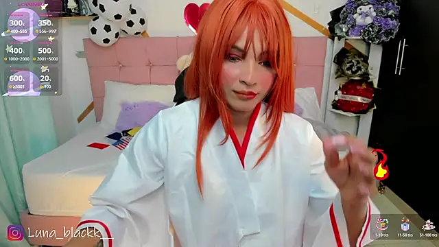 Luna blackk online show from July 3, 2026, 9:10 pm
