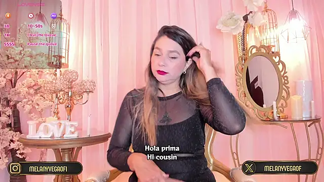 MelanyVegas online show from March 14, 2026, 12:00 pm