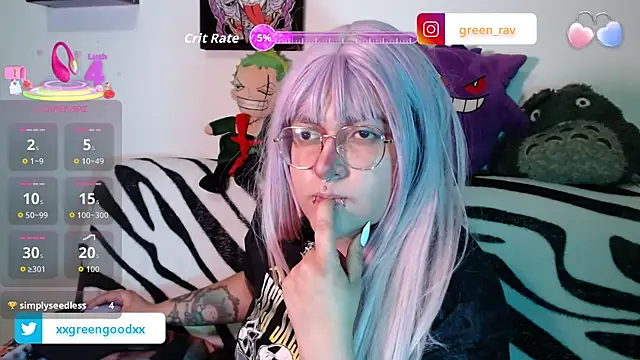 XxGreenGoodxX online show from November 15, 2025, 11:31 pm