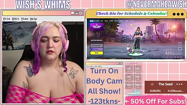 nevermakeawish online show from June 23, 2026, 10:24 am