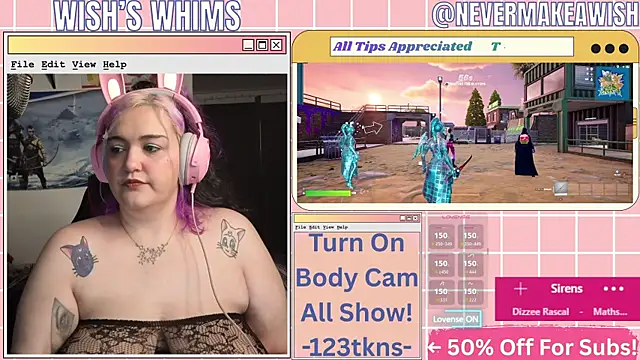 nevermakeawish online show from June 26, 2026, 8:09 am