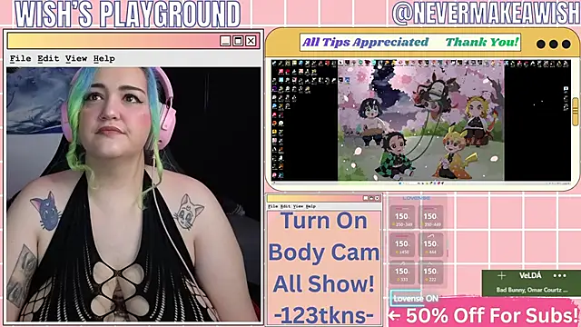 nevermakeawish online show from February 20, 2026, 5:04 pm