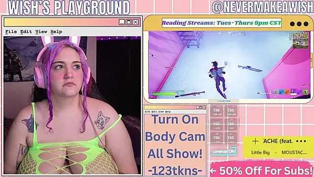nevermakeawish online show from May 8, 2026, 12:42 pm