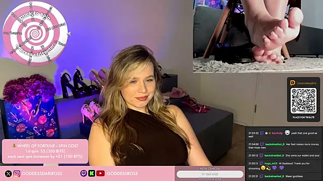 GoddessRoss online show from December 15, 2025, 6:36 pm