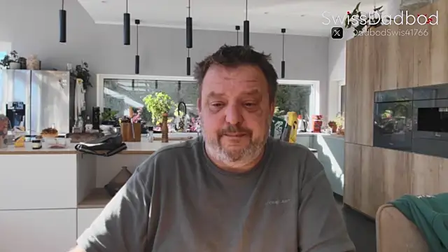 Snapshot of SwissDadbod chatting on October 8, 2025, 7:54 am SwissDadbod online show from October 8, 2025, 7:54 am