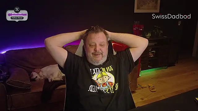 Snapshot of SwissDadbod chatting on March 10, 2026, 12:47 am SwissDadbod online show from March 10, 2026, 12:47 am