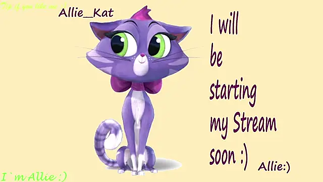 Allie Kat online show from May 31, 2026, 1:39 pm