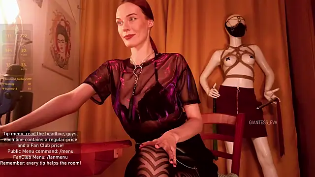 Giantess Eva online show from October 3, 2025, 7:15 pm