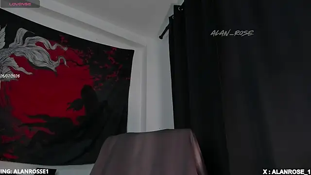 AlanRose01 online show from July 26, 2026, 12:23 pm