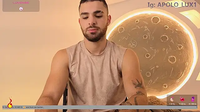 Apolo lux1 online show from July 22, 2026, 8:22 pm