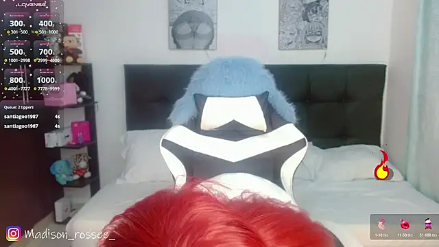 Madison Rossee online show from March 12, 2026, 9:08 pm