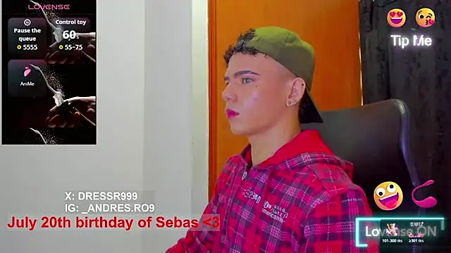 sebascuterouss online show from July 19, 2026, 12:46 pm