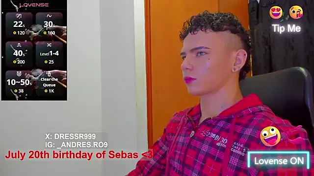 sebascuterouss online show from July 18, 2026, 12:36 pm
