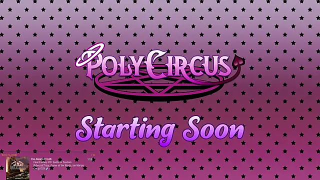 Snapshot of PolyCircus chatting on April 8, 2026, 4:36 am PolyCircus online show from April 8, 2026, 4:36 am