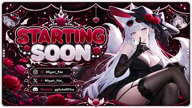 MiyariFox online show from July 8, 2026, 6:03 am