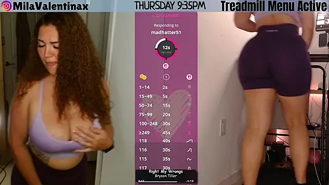 MilaValentina online show from May 15, 2026, 1:36 am