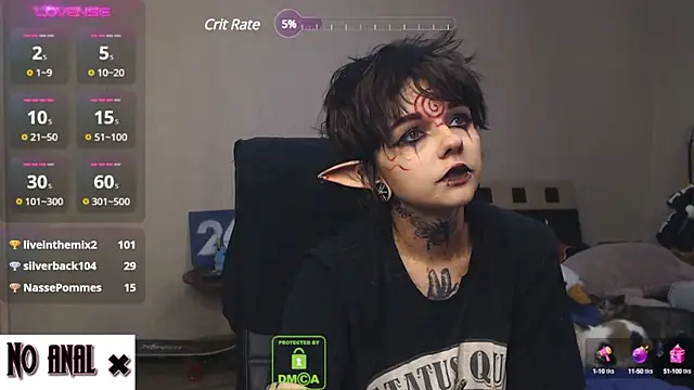 Dark  Elf online show from March 18, 2025, 1:13 am