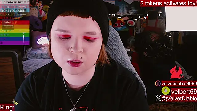 VelvetDiablo online show from June 9, 2026, 12:44 am
