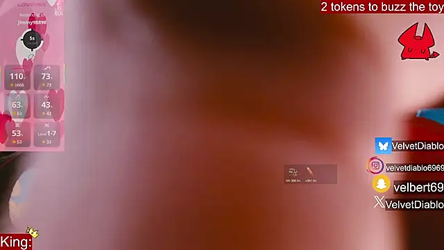 VelvetDiablo online show from February 10, 2026, 1:15 am