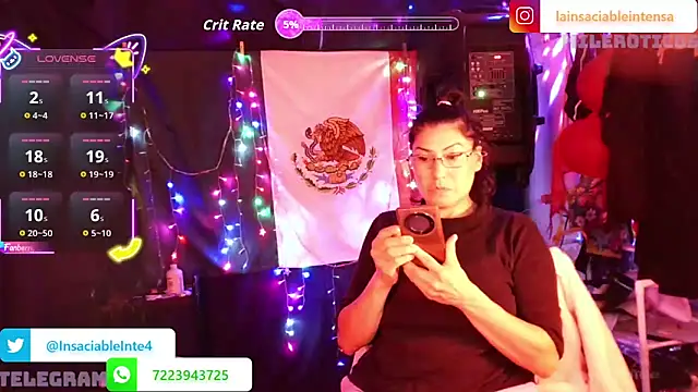 LaInsaciableIntensa online show from May 18, 2026, 1:06 am