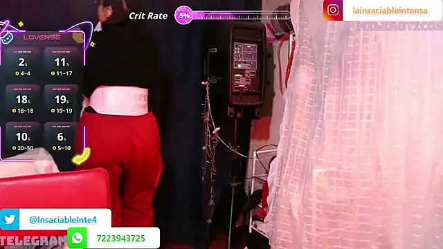 Snapshot of LaInsaciableIntensa chatting on February 25, 2026, 2:23 am LaInsaciableIntensa online show from February 25, 2026, 2:23 am