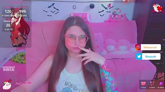 Lolisuccub online show from June 20, 2026, 5:40 pm