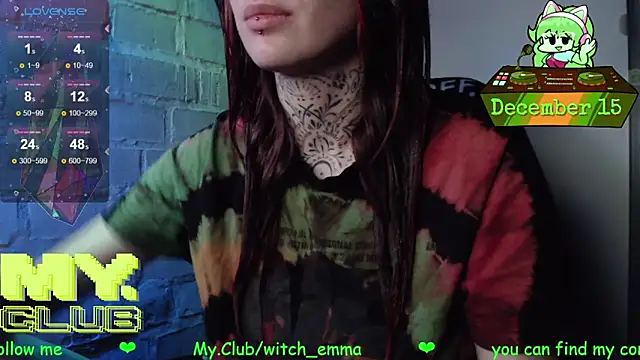 Witch Emma online show from December 15, 2025, 9:37 am