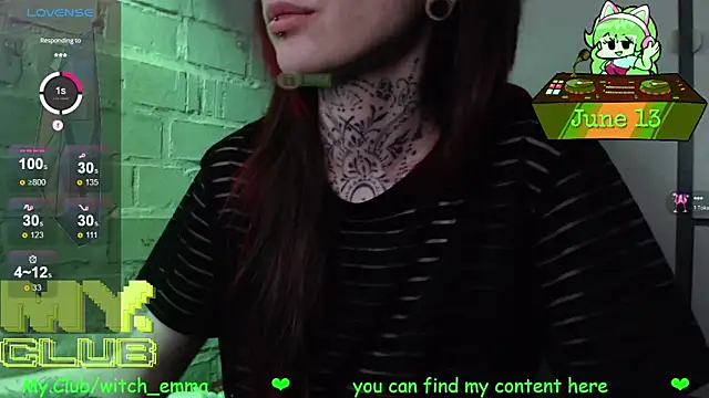 Witch Emma online show from June 13, 2026, 8:01 am