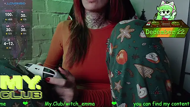 Witch Emma online show from December 22, 2025, 8:42 pm