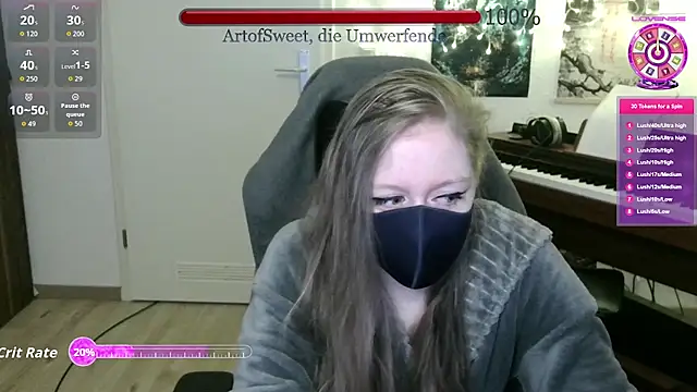 ArtofSweet online show from April 14, 2026, 8:14 pm